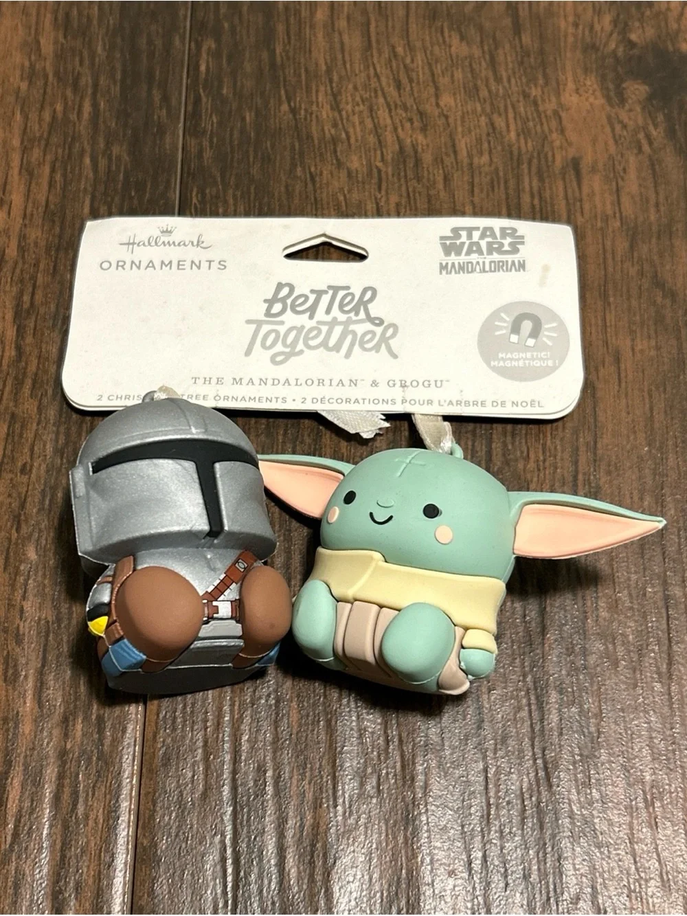 Hallmark Better Together Star Wars The Mandalorian & Grogu Set of 2 Ornaments NW